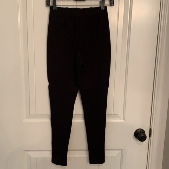 Forever 21 double row silver button high rise black leggings - Picture 3 of 8